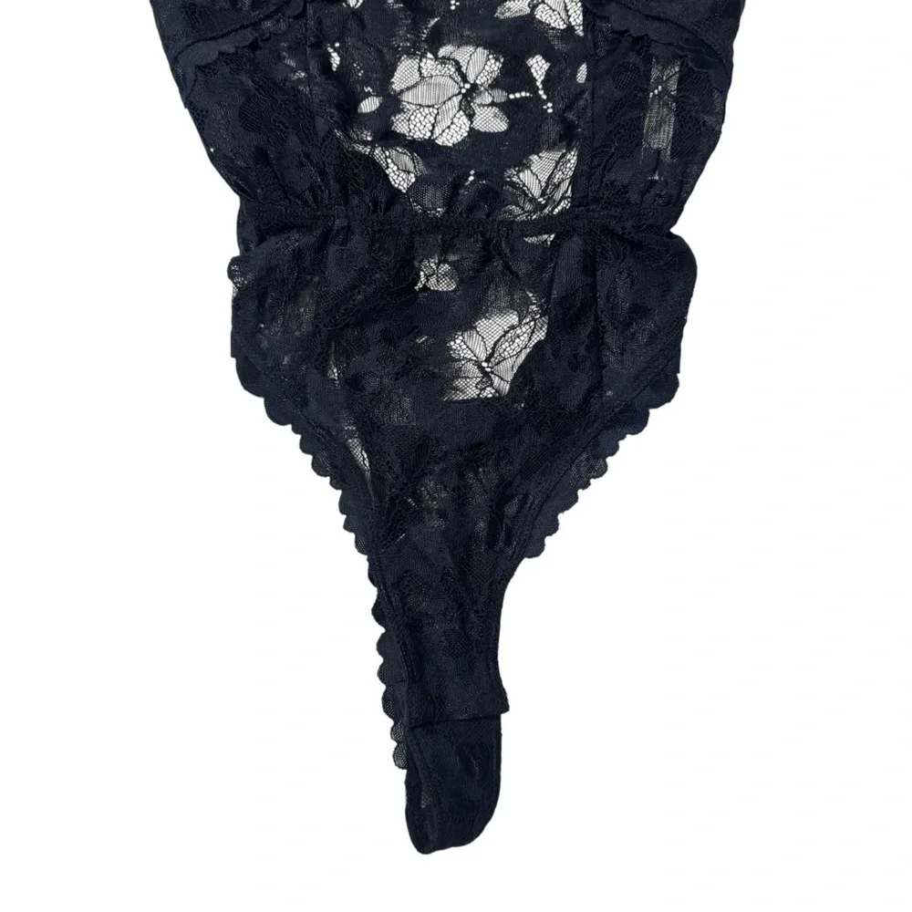 NWT New $98 Free People Dream Of Me Black Bodysuit Size M